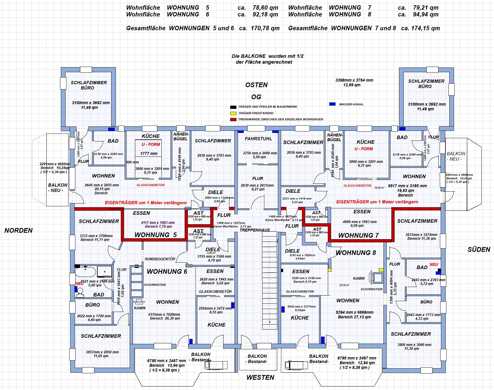 KME mit 12 ETW 2026 Wohnungen 7 und 5 OG im Osten KME mit 12 ETW 2026 Wohnungen 7 und 5 OG im Osten