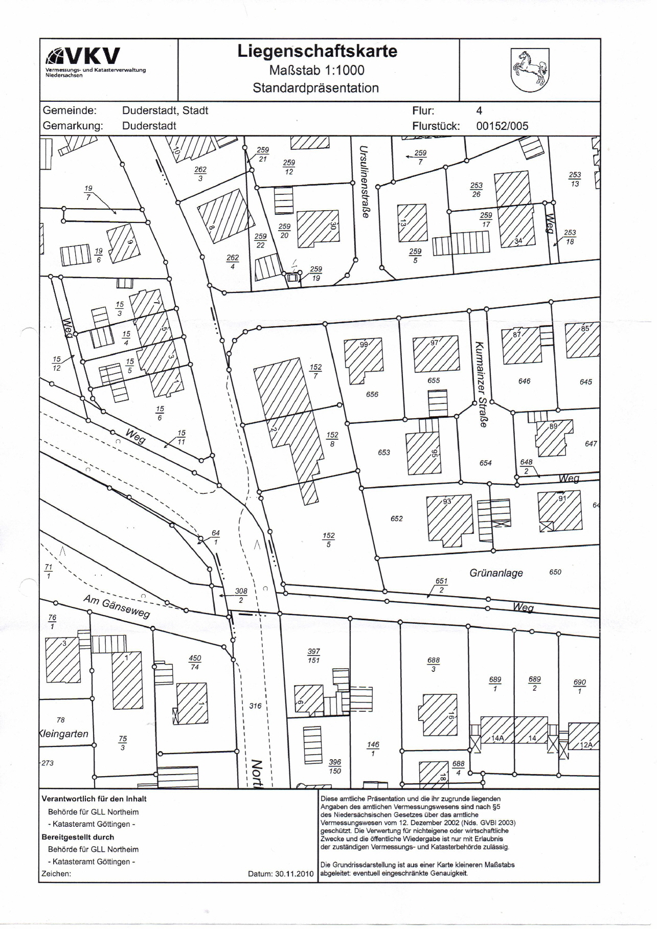 Liegenschaftskarte 1000